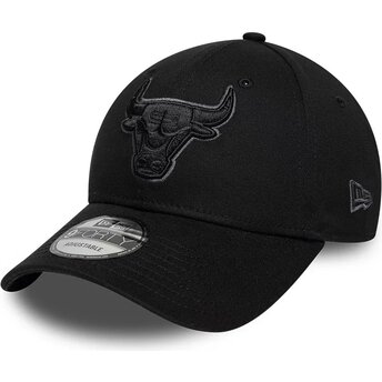 Čepice zaoblená černá nastavitelný 9FORTY Team Outline Chicago Bulls NBA New Era