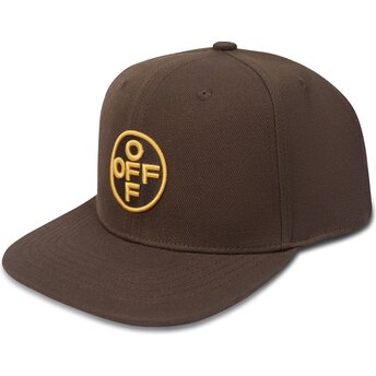 Čepice rovná hnědá snapback Off Embroidered Twill L/AB c/o Off-White™