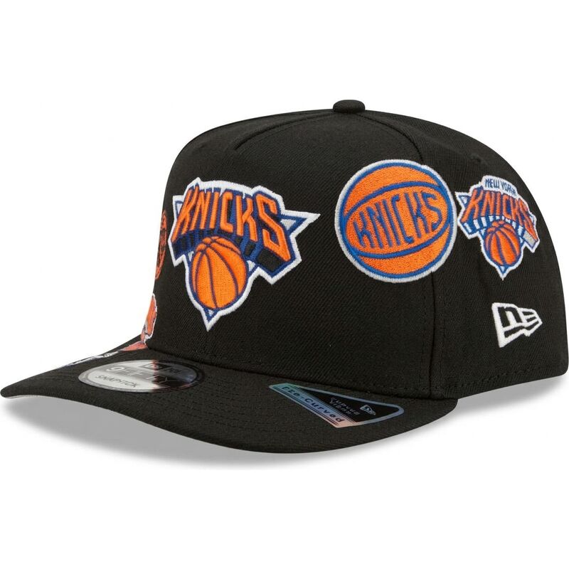 cepice-zaoblena-cerna-snapback-9fifty-a-frame-precurved-multi-patches-new-york-knicks-nba-new-era