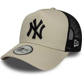 Čepice zaoblená béžová snapback A Frame League Essential New York Yankees MLB New Era