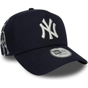 Čepice zaoblená námořnická modrá snapback 9FORTY E Frame Mythical Icon New York Yankees MLB New Era