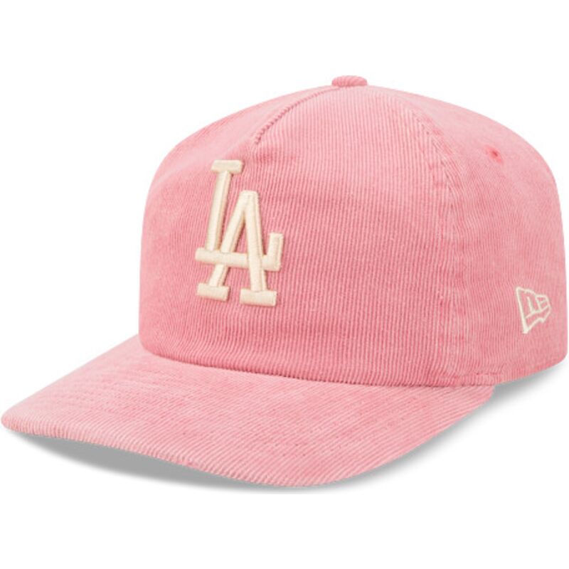 cepice-zaoblena-ruzova-nastavitelny-19twenty-precurved-corduroy-pastel-los-angeles-dodgers-mlb-new-era