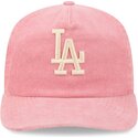 cepice-zaoblena-ruzova-nastavitelny-19twenty-precurved-corduroy-pastel-los-angeles-dodgers-mlb-new-era