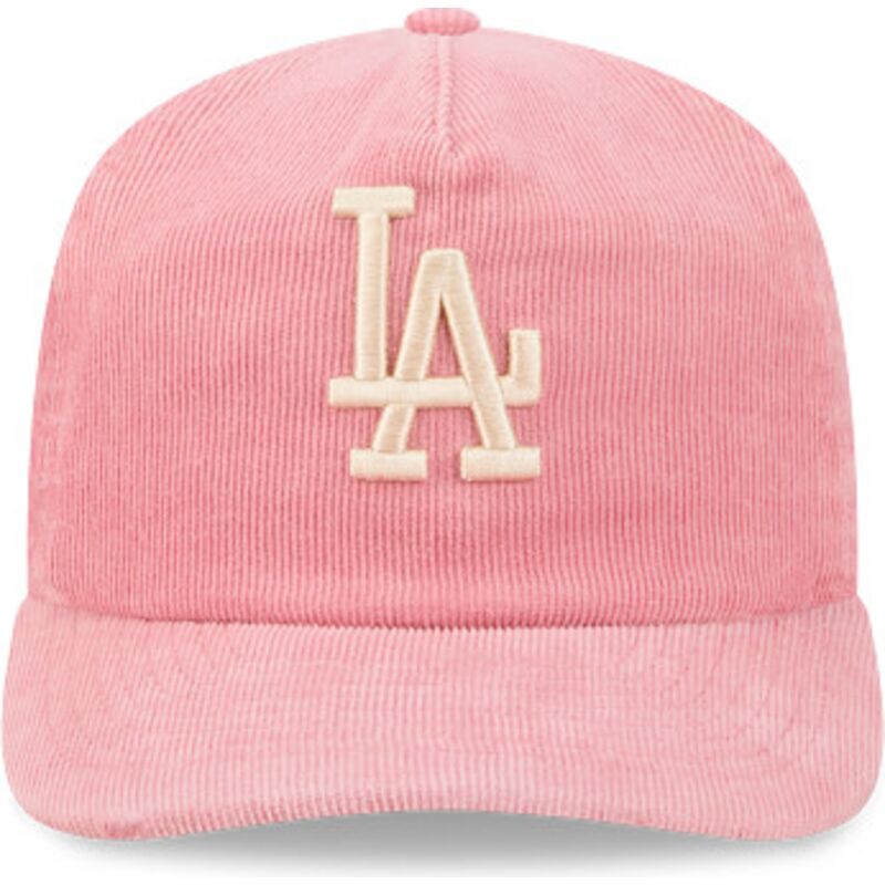 cepice-zaoblena-ruzova-nastavitelny-19twenty-precurved-corduroy-pastel-los-angeles-dodgers-mlb-new-era