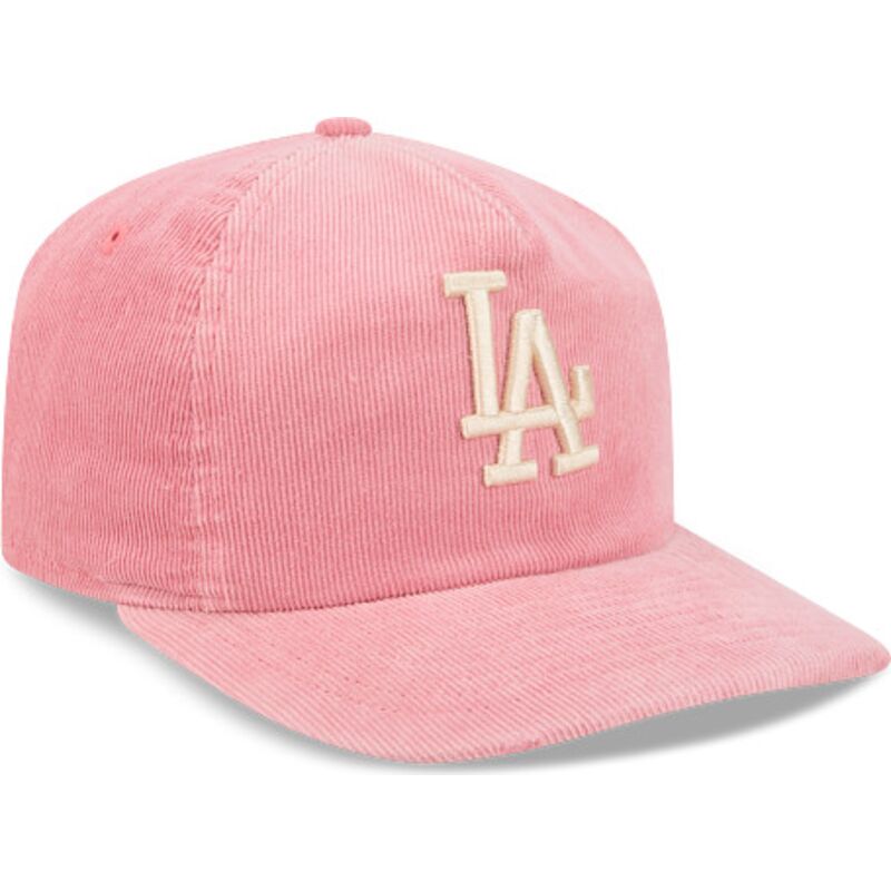 cepice-zaoblena-ruzova-nastavitelny-19twenty-precurved-corduroy-pastel-los-angeles-dodgers-mlb-new-era