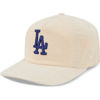 Čepice zaoblená béžová nastavitelný 19TWENTY Precurved Corduroy Pastel Los Angeles Dodgers MLB New Era