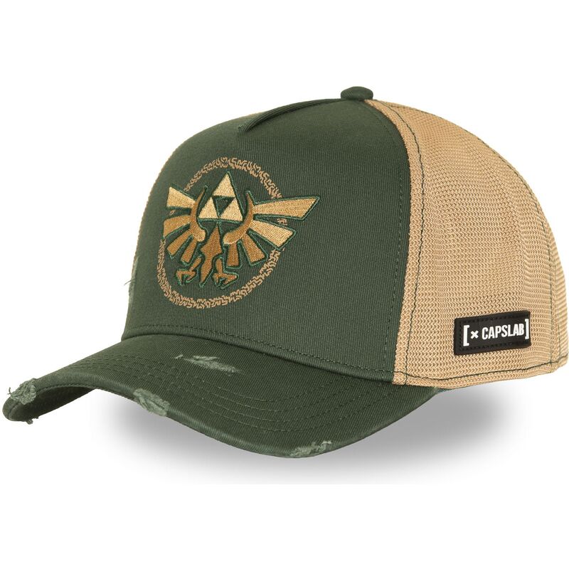 cepice-zaoblena-zelena-snapback-clzel1-lin-triforce-the-legend-of-zelda-capslab