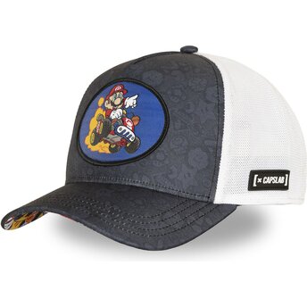 Čepice zaoblená námořnická modrá snapback SMK4 MAR Bros. Mario Super Mario Bros. Capslab