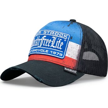 Čepice zaoblená vícebarevná snapback N°256 Four Strock Rock’nFreeLife
