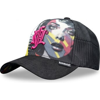 Čepice zaoblená černá snapback N°246 Move The City Rock’nFreeLife