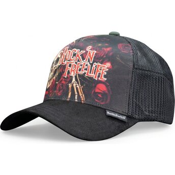 Čepice zaoblená černá snapback N°247 Loose Control Rock’nFreeLife