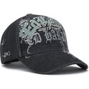 cepice-zaoblena-cerna-nastavitelny-distressed-floral-gothic-ed-hardy