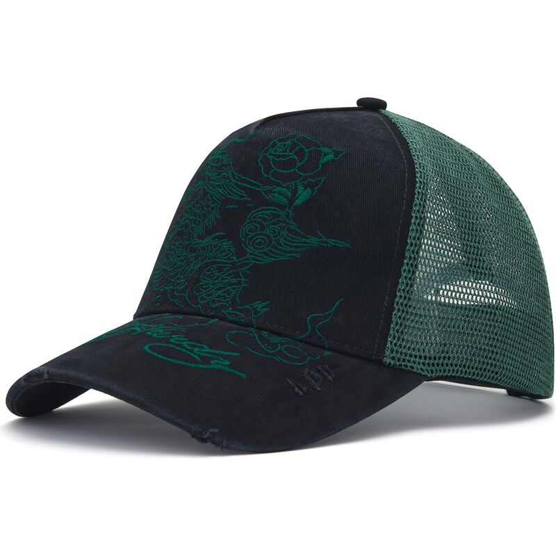 cepice-zaoblena-cerna-snapback-outline-distressed-ed-hardy