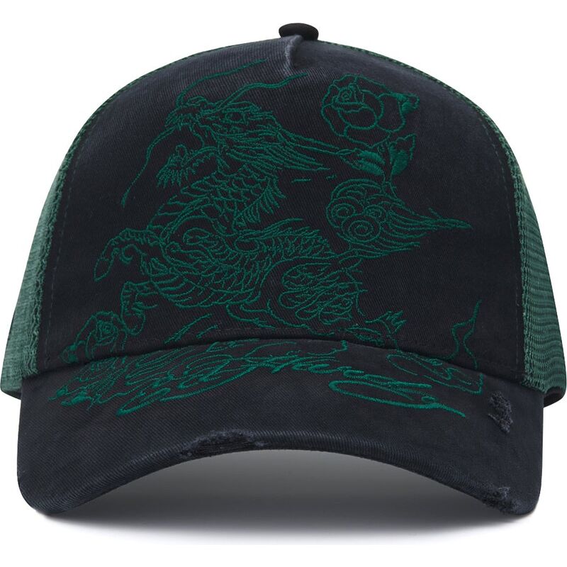 cepice-zaoblena-cerna-snapback-outline-distressed-ed-hardy
