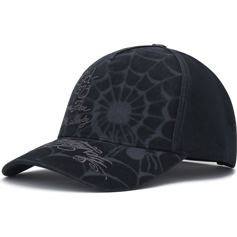 cepice-zaoblena-cerna-snapback-spiderweb-ed-hardy