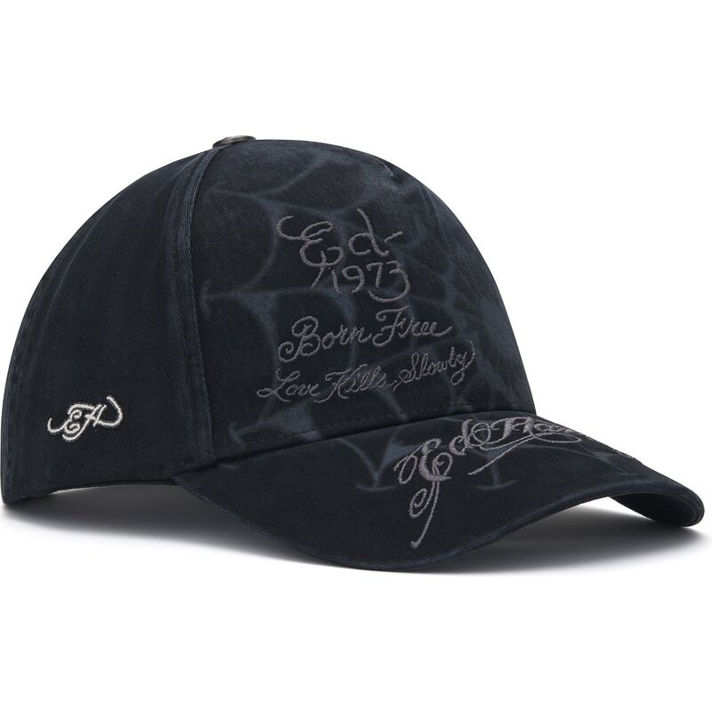 cepice-zaoblena-cerna-snapback-spiderweb-ed-hardy