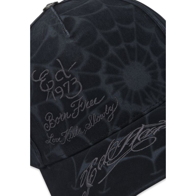 cepice-zaoblena-cerna-snapback-spiderweb-ed-hardy
