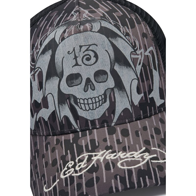 cepice-zaoblena-cerna-snapback-13-skull-ed-hardy