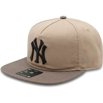 Čepice rovná béžová nastavitelný Pro Unstructured 5 Panel New York Yankees MLB Nike