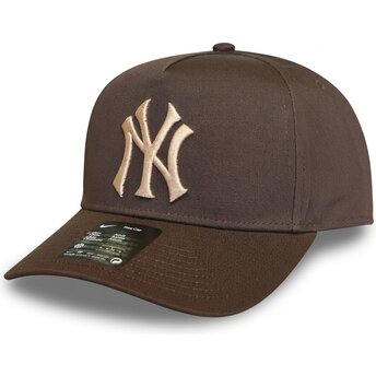 Čepice zaoblená hnědá snapback Rise Structured A-Frame26 New York Yankees MLB Nike