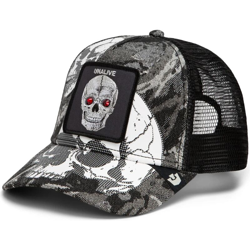cepice-zaoblena-cerna-snapback-bone-head-unalive-the-farm-goorin-bros