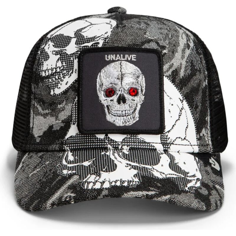 cepice-zaoblena-cerna-snapback-bone-head-unalive-the-farm-goorin-bros