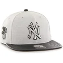 47-brand-flat-brim-side-logo-mlb-new-york-yankees-smooth-grey-snapback-cap