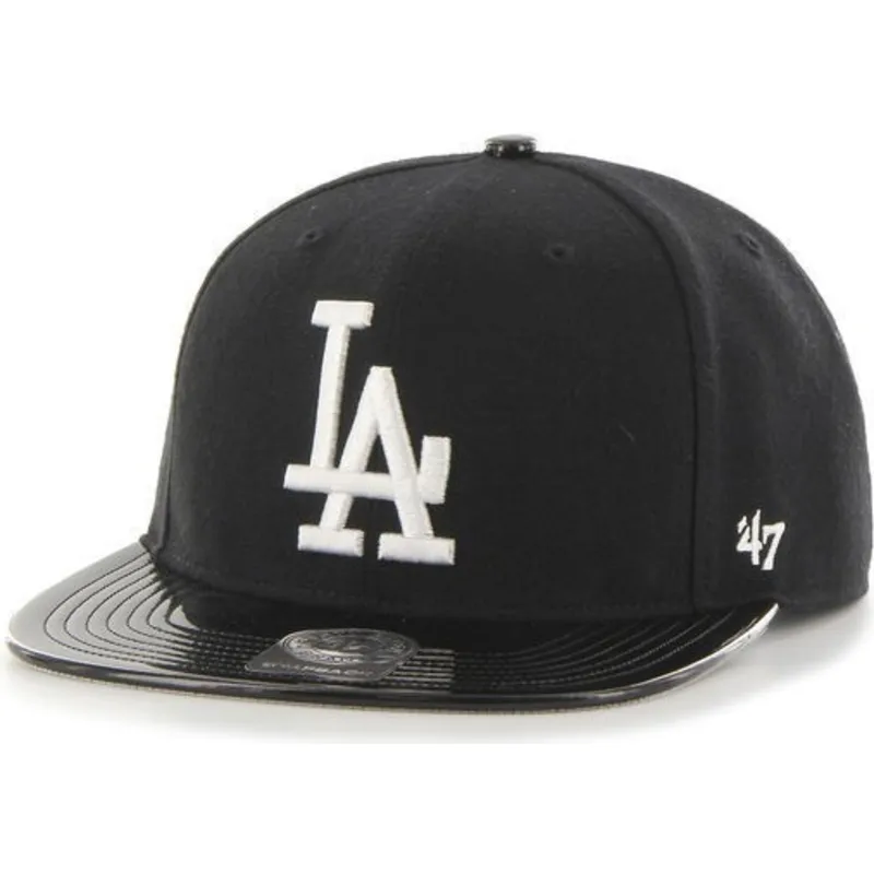 cepice-rovna-cerna-snapback-brillante-los-angeles-dodgers-mlb-47-brand