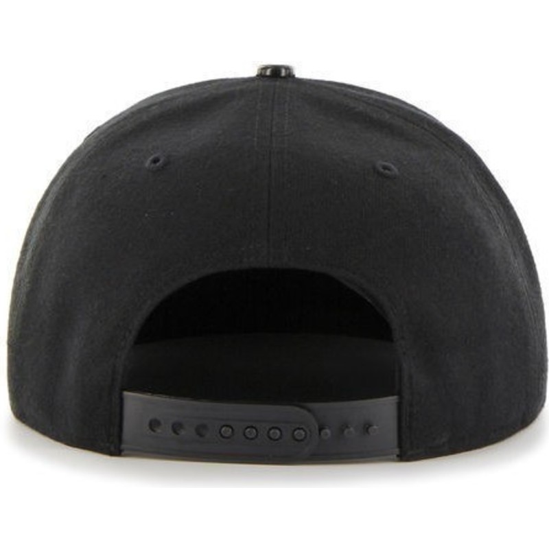 47-brand-flat-brim-shiny-visor-mlb-los-angeles-dodgers-snapback-cap-schwarz-