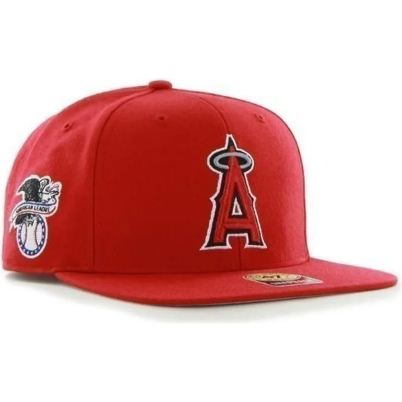 cepice-rovna-cervena-snapback-lateral-los-angeles-angels-mlb-47-brand cepice-rovna-cervena-snapback-lateral-los-angeles-angels-mlb-47-brand
