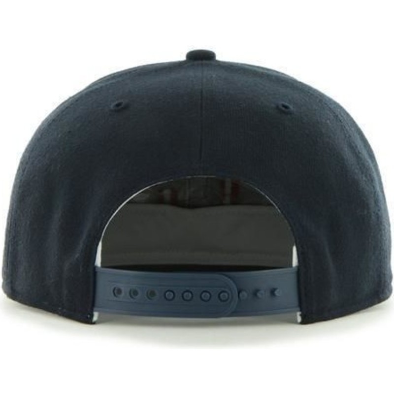 47-brand-flat-brim-seitliches-logo-mlb-cleveland-indians-smooth-snapback-cap-marineblau