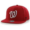 rote-flache-snapback-kappe-mit-seitlichem-mlb-washington-nationals-logo-von-47-brand