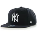 47-brand-flat-brim-seitliches-logo-mlb-new-york-yankees-smooth-snapback-cap-marineblau