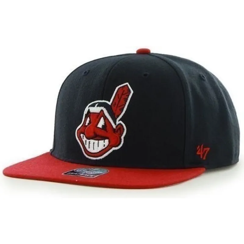 cepice-rovna-namornicka-modra-snapback-antiguo-cleveland-indians-mlb-47-brand