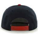 47-brand-flat-brim-mit-altem-logo-seitliches-logo-mlb-cleveland-indians-smooth-snapback-cap-marineblau