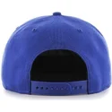 blaue-flache-snapback-kappe-mit-seitlichem-mlb-chicago-cubs-logo-von-47-brand
