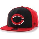 47-brand-flat-brim-seitliches-logo-mlb-cincinnati-rots-smooth-snapback-cap-rot