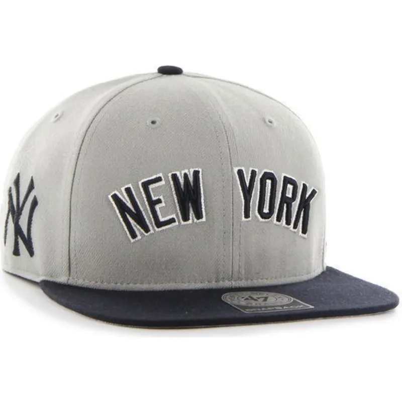 cepice-rovna-seda-snapback-lateral-new-york-yankees-mlb-47-brand