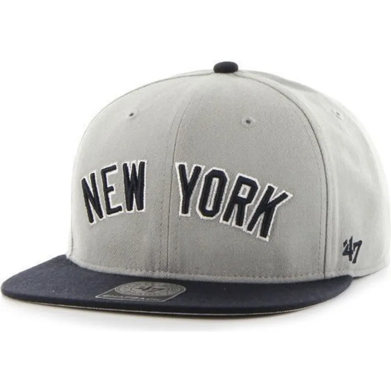 cepice-rovna-seda-snapback-lateral-new-york-yankees-mlb-47-brand