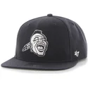 47-brand-snapback-kappe-in-marineblau-mit-seitlichem-mlb-atlanta-braves-logo
