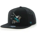 cepice-rovna-cerna-snapback-san-jose-sharks-nhl-47-brand