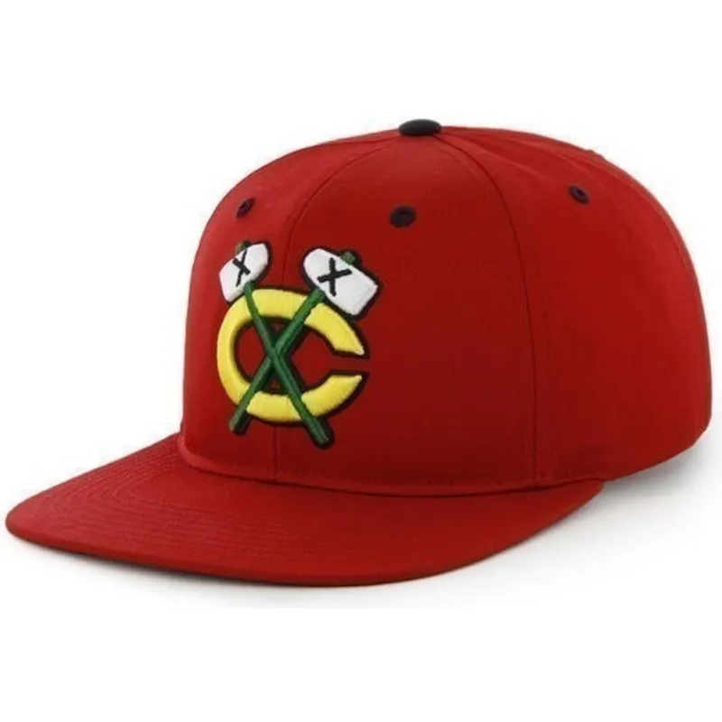 cepice-rovna-cervena-snapback-chicago-blackhawks-nhl-47-brand