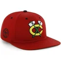 cepice-rovna-cervena-snapback-chicago-blackhawks-nhl-47-brand