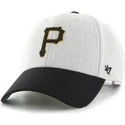 grau-schwarze-mlb-pittsburgh-pirates-kappe-mit-gebogenem-schirm-von-47-brand