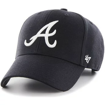 47 Brand Curved Brim MLB Atlanta Braves Smooth Cap marineblau