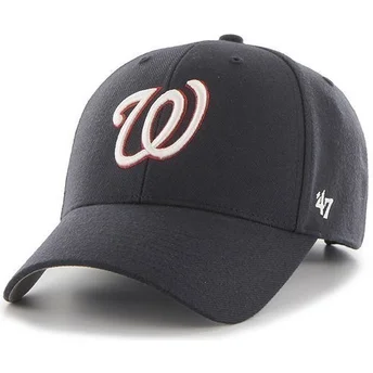 47-brand-mlb-washington-nationals-unifarbene-marineblaue-kappe-mit-gebogenem-schirm
