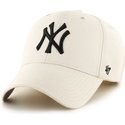 47-brand-curved-brim-mlb-new-york-yankees-smooth-cap-beige