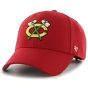 cepice-zaoblena-cervena-nastavitelny-chicago-blackhawks-nhl-47-brand