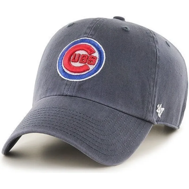 cap-zaoblena-navy-blue-adjustable-strap-frontal-chicago-cubs-mlb-47-brand