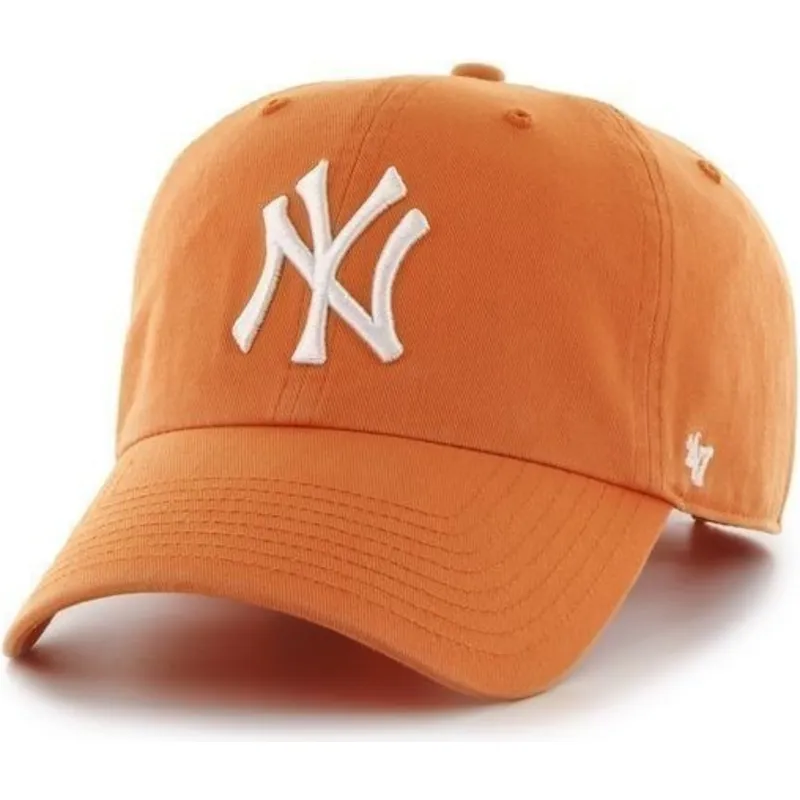 cepice-zaoblena-oranzova-nastavitelny-new-york-yankees-mlb-47-brand